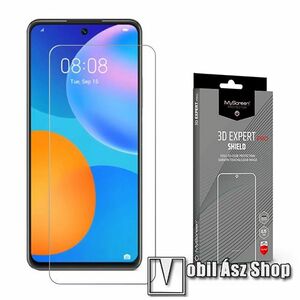 MYSCREEN 3D EXPERT PRO SHIELD képernyővédő fólia - Crystal Clear - 1db, törlőkendővel, 0.15mm, ÖNREGENERÁLÓ! - A TELJES KIJELZŐT VÉDI! - HUAWEI P smart (2021) / HUAWEI Y7a / Honor 10X Lite - GYÁRI kép