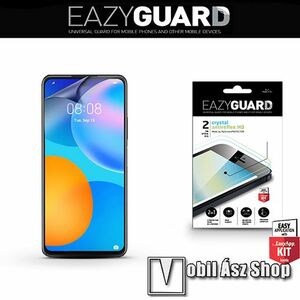 EAZYGUARD képernyővédő fólia - 2 db/csomag (Crystal/Antireflex MATT!) - törlőkendővel, A képernyő sík részét védi - HUAWEI P smart (2021) / HUAWEI Y7a / Honor 10X Lite - GYÁRI kép