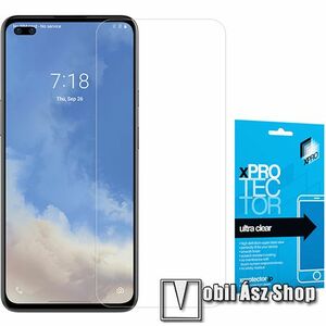 Xpro képernyővédő fólia - Clear - 1db, törlőkendővel, A képernyő sík részét védi! - OnePlus Nord - GYÁRI kép