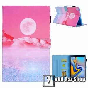 Notesz tok / mappa tok - HOLD / FELHŐ MINTÁS - asztali tartó funkciós, oldalra nyíló, bankkártyatartó zsebekkel, ceruzatartó, szilikon belső - SAMSUNG Galaxy Tab A7 10.4 (2020) (SM-T500/T505) / (2022) (SM-T509) kép