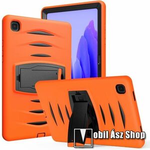 OTT! SHOCKPROOF STAND műanyag védő tok / hátlap - NARANCSSÁRGA - szilikon betétes, asztali tartó funkciós, három rétegű, ERŐS VÉDELEM! - SAMSUNG Galaxy Tab A7 10.4 (2020) (SM-T500/T505) / (2022) (SM-T509) kép