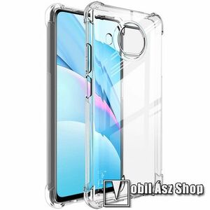 IMAK Silky szilikon védő tok / hátlap - ÁTLÁTSZÓ - ERŐS VÉDELEM! - képernyővédő fóliával! - Xiaomi Mi 10T Lite 5G / Redmi Note 9 Pro 5G / Mi 10i 5G - GYÁRI kép