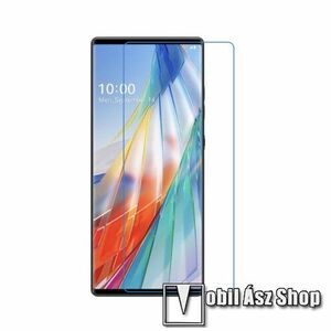 Képernyővédő fólia - Ultra Clear - 1db, törlőkendővel, A képernyő sík részét védi - LG Wing 5G kép