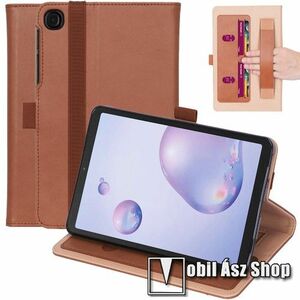 Notesz tok / mappa tok - BARNA - asztali tartó funkciós, oldalra nyíló, bankkártya tartó, kézpánt, tolltartó, szilikon belső, gumis záródás - SAMSUNG Galaxy Tab A7 10.4 (2020) (SM-T500/T505) / (2022) (SM-T509) kép