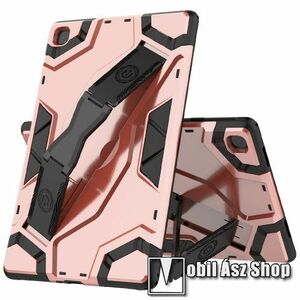 OTT! ARMOR TAB SHELL műanyag védő tok / hátlap - RÓZSASZÍN - szilikon betétes, asztali tartó funkciós, csukópánt, ERŐS VÉDELEM! - SAMSUNG Galaxy Tab A7 10.4 (2020) (SM-T500/T505) / (2022) (SM-T509) kép