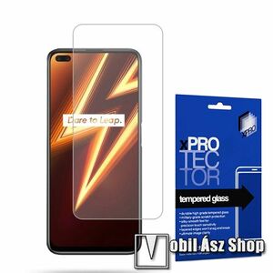 Xpro előlap védő karcálló edzett üveg - 0, 33 mm vékony, 9H, Arc Edge, A képernyő sík részét védi - Realme 6 Pro - GYÁRI kép