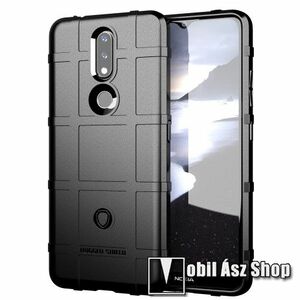 OTT! RUGGED SHIELD szilikon védő tok / hátlap - matt, ERŐS VÉDELEM - FEKETE - NOKIA 2.4 (2020) kép