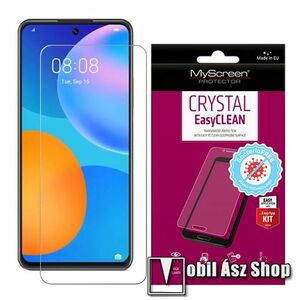 MYSCREEN CRYSTAL BacteriaFREE képernyővédő fólia - CRYSTAL - 1db, törlőkendővel, antibakteriális, A képernyő sík részét védi! - HUAWEI P smart (2021) / HUAWEI Y7a / Honor 10X Lite - GYÁRI kép