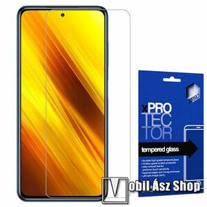 Xpro előlap védő karcálló edzett üveg - 0, 33 mm vékony, 9H, Arc Edge, A képernyő sík részét védi! - Xiaomi Poco X3 / Xiaomi Poco X3 NFC - GYÁRI kép