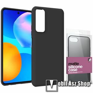 Xpro szilikon védő tok / hátlap - ULTRAVÉKONY! 0.33mm - MATT FEKETE - HUAWEI P smart (2021) / HUAWEI Y7a - GYÁRI kép