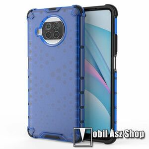 OTT! HONEYCOMB műanyag védő tok / hátlap - KÉK - szilikon belső, erősített sarkok, méhsejt mintás, ERŐS VÉDELEM! - Xiaomi Mi 10T Lite 5G / Redmi Note 9 Pro 5G / Mi 10i 5G kép