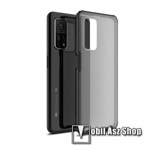 OTT! TRANSPARENT műanyag védő tok / átlátszó hátlap - ÁTLÁTSZÓ / FEKETE - szilikon szegély, erősített sarkok - ERŐS VÉDELEM! - Xiaomi Mi 10T 5G / Mi 10T Pro 5G / Redmi K30S kép