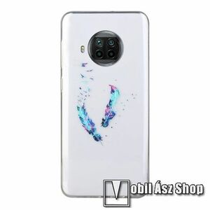 Szilikon védő tok / hátlap - MADÁRTOLL MINTÁS - ÁTLÁTSZÓ - Xiaomi Mi 10T Lite 5G / Redmi Note 9 Pro 5G / Mi 10i 5G kép