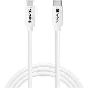 Sandberg USB-C Töltő és Kábel - 20W - Fehér kép