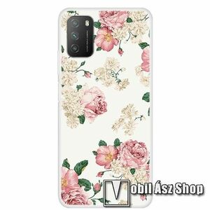 Szilikon védő tok / hátlap - BAZSARÓZSA MINTÁS - Xiaomi Poco M3 kép