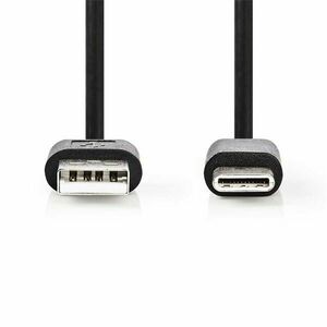Nedis ccgl60601bk10 usb a - usb c (usb-c) kábel, 5w, hossz 1m CCG... kép