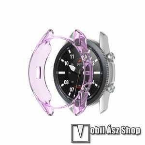 Okosóra szilikontok - ÁTTETSZŐ LILA - SAMSUNG Galaxy Watch3 41mm (SM-R855F) kép