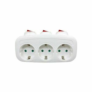 Blackbird hálózati dugalj elosztó 250v, max: 3680w 3x16a/250v sq-g... kép