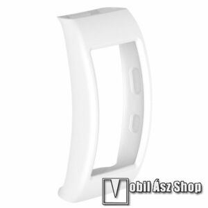 Okosóra szilikon védő tok / keret - FEHÉR - SAMSUNG SM-R365 Gear Fit 2 Pro kép