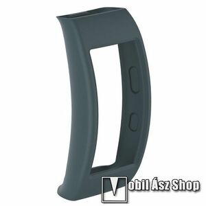 Okosóra szilikon védő tok / keret - SÖTÉTKÉK - SAMSUNG SM-R365 Gear Fit 2 Pro kép