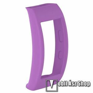 Okosóra szilikon védő tok / keret - LILA - SAMSUNG SM-R365 Gear Fit 2 Pro kép