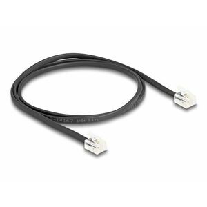 Delock Telefon kábel RJ11 apa - RJ11 apa fekete 1 m kép