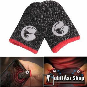 GameSir ujjra húzható kesztyű - 1pár/2db, csúszásgátló, ujjlenyomat- és izzadsággátló, FPS játékokhoz, PUBG-hez ajánlott - FEKETE kép