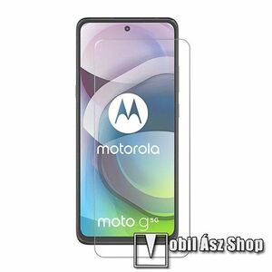 Előlap védő karcálló edzett üveg - 0, 3 mm vékony, 9H, Arc Edge, A képernyő sík részét védi! - MOTOROLA Moto G 5G (2020) kép