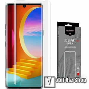 MYSCREEN 3D EXPERT PRO SHIELD képernyővédő fólia - Crystal Clear - 1db, törlőkendővel, 0.15mm, ÖNREGENERÁLÓ! - A TELJES KIJELZŐT VÉDI! - LG Velvet 4G (LMG910EMW / LM-G910EMW) / LG Velvet 5G (LM-G900N / LM-G900EM) - GYÁRI kép