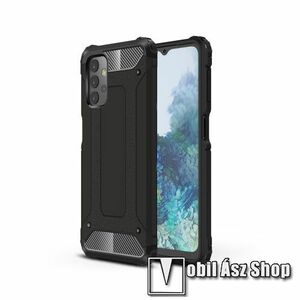 OTT! MAX DEFENDER műanyag védő tok / hátlap - FEKETE - szilikon belső, ERŐS VÉDELEM! - SAMSUNG Galaxy A32 5G (SM-A326B) / Galaxy M32 5G (SM-M326B/DS) kép