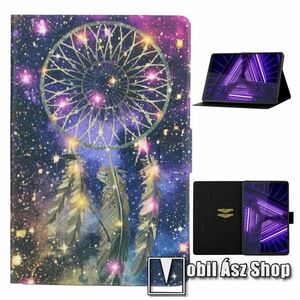 Notesz tok / mappa tok - ÁLOMCSAPDA MINTÁS - asztali tartó funkciós, oldalra nyíló, mágneses záródás, bankkártyatartó zsebekkel, szilikon belső - Lenovo Tab M10 HD Gen 2 (TB-X306F) kép