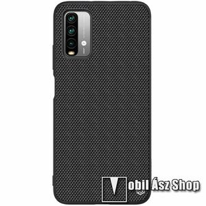 NILLKIN TEXTURED műanyag védő tok / hátlap - szilikon szegély, textúrált mintás - FEKETE - Xiaomi Poco M3 / Redmi 9T / Redmi 9 Power - GYÁRI kép