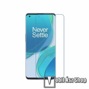 Képernyővédő fólia - Ultra Clear - 1db, törlőkendővel, A képernyő sík részét védi! - OnePlus 9 (EU/NA) kép