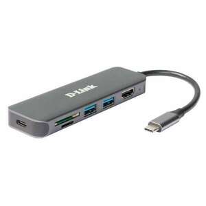 D-Link USB-C HUB 2xUSB + 1xUSB-C +1xHDMI + 1xSD + 1xMicroSD, DUB-2327 kép