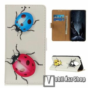 Notesz / mappa tok - KATICA MINTÁS - oldalra nyíló, rejtett mágneses záródás, belső zseb, asztali tartó funkció, szilikon belső - NOKIA 5.4 (2020) kép