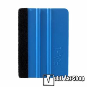 Műanyag fólia kasírozó / simító kártya - segítségével a fóliát könnyedén és buborékmentesen ragaszthatjuk fel a felületre - KÉK kép