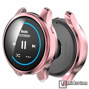 Garmin Venu, Okosóra szilikon védőtok, Szilikon előlapvédő is, Galvanizált, Átlátszó kép