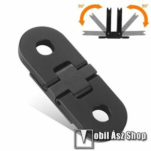 GoPro Hero 11 / 10 / 9 / 8 / Max-hoz alumínium mágneses adapter - összecsukható, 40 x 15 x 4mm - FEKETE kép
