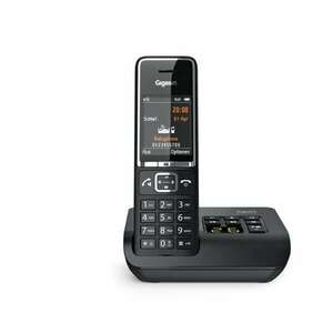 Gigaset eco dect telefon comfort 550a fekete, üzenetrögzítő S3085... kép