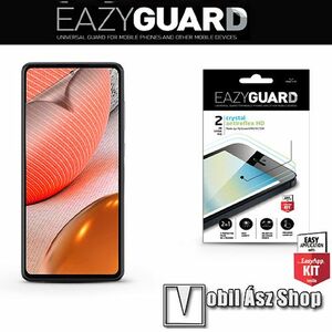 EAZYGUARD képernyővédő fólia - 2 db/csomag (Crystal/Antireflex MATT!) - törlőkendővel, A képernyő sík részét védi - SAMSUNG Galaxy A72 5G (SM-A726F / SM-A726B/DS) / Galaxy A72 4G (SM-A725F / SM-A725F/DS) - GYÁRI kép
