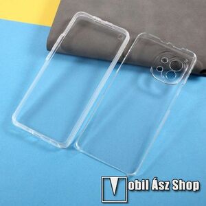 Szilikon védő tok / műanyag hátlap - szilikon előlap és műanyag hátlap védő, 360 fokos védelem! - ÁTLÁTSZÓ - Xiaomi Mi 11 kép