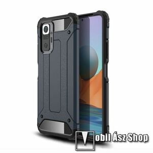 OTT! MAX DEFENDER műanyag védő tok / hátlap - SÖTÉTKÉK - szilikon belső, ERŐS VÉDELEM! - Xiaomi Redmi Note 10 Pro / Redmi Note 10 Pro Max kép