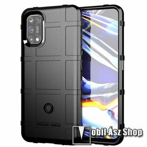 OTT! RUGGED SHIELD szilikon védő tok / hátlap - matt, ERŐS VÉDELEM - FEKETE - Realme 7 Pro kép