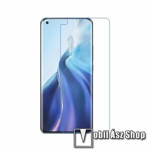 Képernyővédő fólia - Ultra Clear - 1db, törlőkendővel, A képernyő sík részét védi! - Xiaomi Mi 11 kép