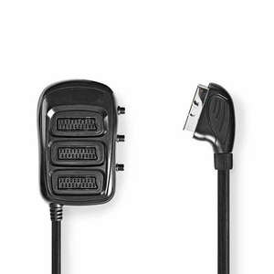 Nedis - 3-utas SCART Kapcsolódoboz - 0.5m kép