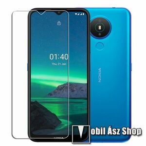 Előlap védő karcálló edzett üveg - 0, 3 mm vékony, 9H, Arc Edge, A képernyő sík részét védi - NOKIA 1.4 (2021) kép