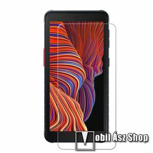 Előlap védő karcálló edzett üveg - 0, 3 mm vékony, 9H, Arc Edge, A képernyő sík részét védi - SAMSUNG Galaxy Xcover 5 (SM-G525F) kép