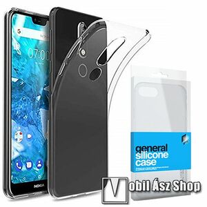 Xpro szilikon védő tok / hátlap - ULTRAVÉKONY! 0.33mm - ÁTLÁTSZÓ - NOKIA 5.1 Plus - GYÁRI kép