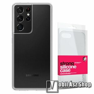 Xpro szilikon védő tok / hátlap - STRONG 2mm - ÁTLÁTSZÓ - SAMSUNG Galaxy S21 Ultra 5G (SM-G998B/SM-G998B/DS) - GYÁRI kép