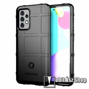 OTT! RUGGED SHIELD szilikon védő tok / hátlap - matt, ERŐS VÉDELEM - FEKETE - SAMSUNG Galaxy A52 5G (SM-A526F) / A52 4G (SM-A525F) / A52s 5G (SM-A528B / SM-A528B/DS) kép
